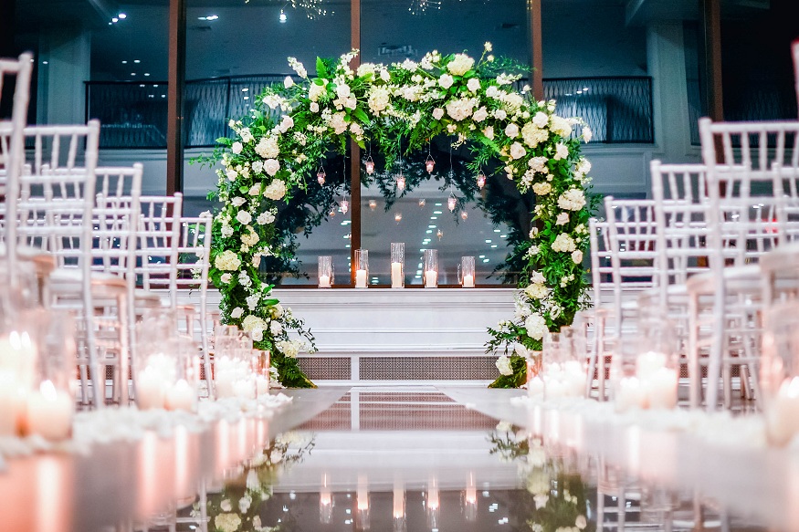 Unique Wedding Floral Arch